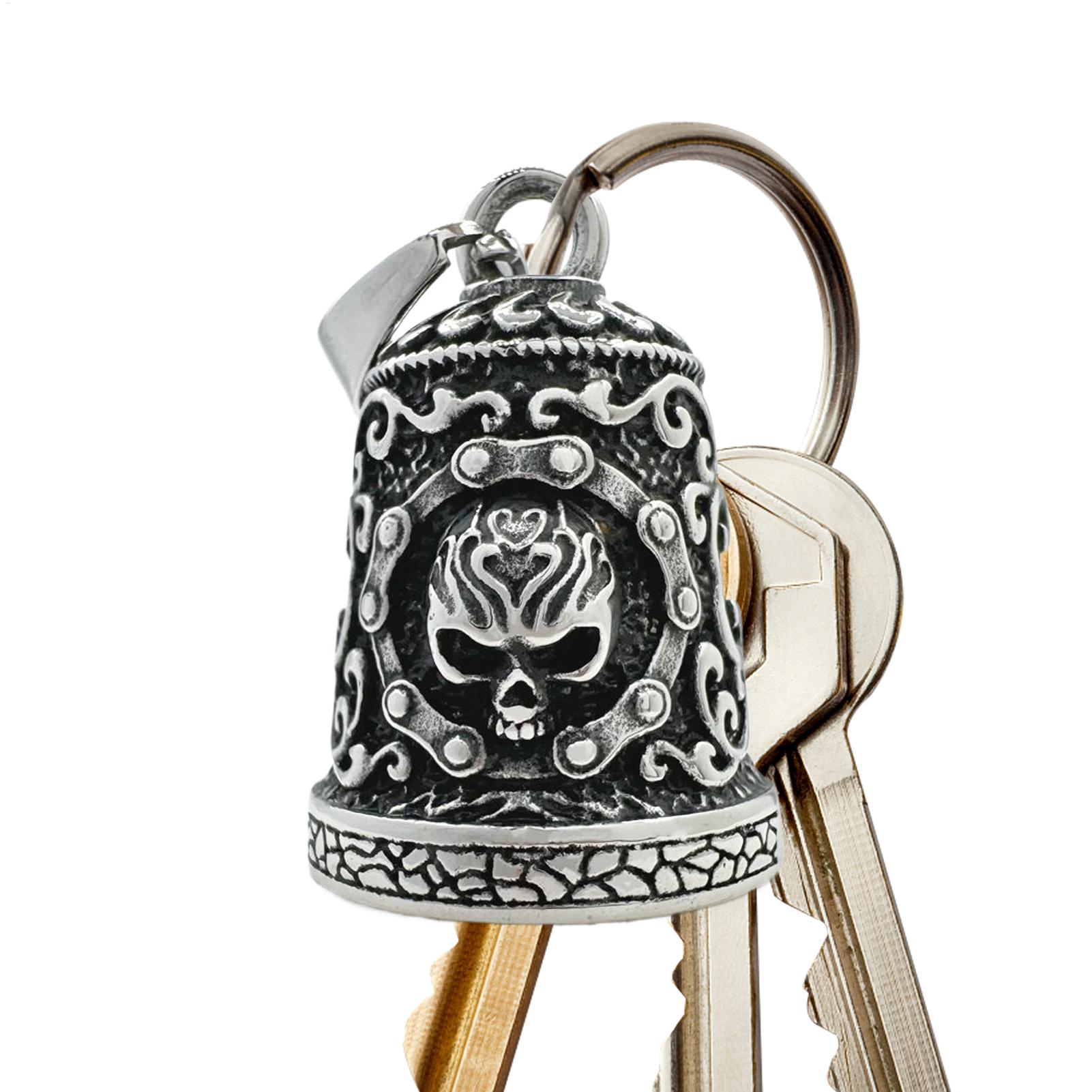 Men Accessories Hand - جرس على شكل جمجمة للدراجات النارية،