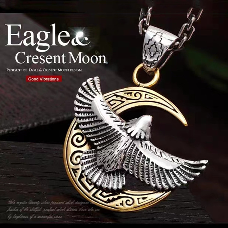 Men Accessories India - خمر النمط الهندي تحلق النسر القمر