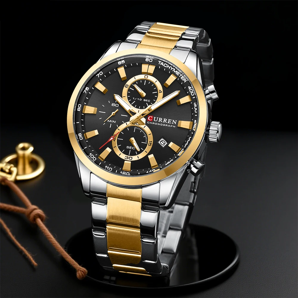 Young Men'S Accessories - CURREN ساعات كوارتز كرونو رياضية كاجوال