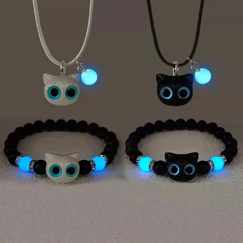 Men Accessories Wrist - أساور وقلادة مضيئة للأزواج للنساء والرجال،
