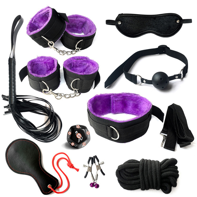 Men Accessories Combo Set - مجموعات عبودية BDSM من النايلون للأزواج