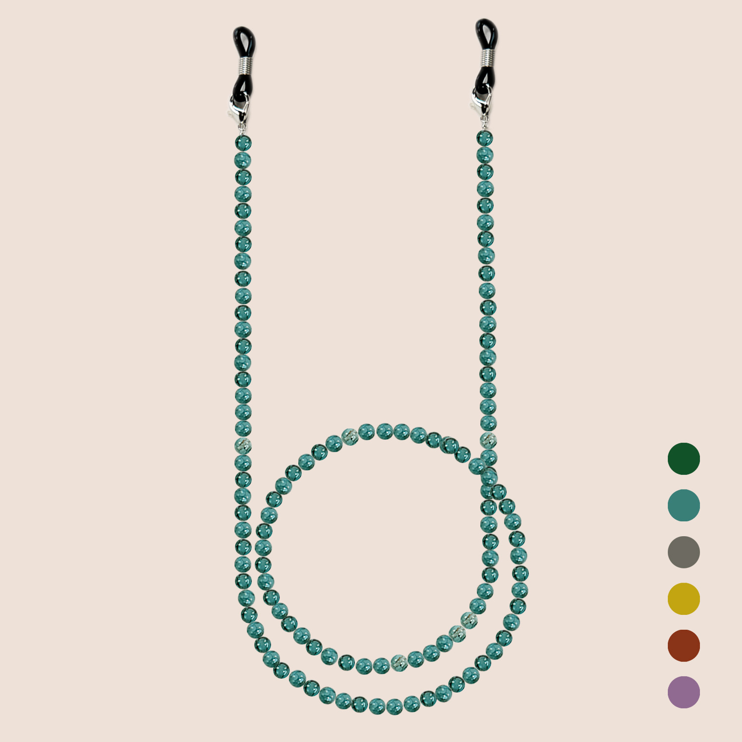 Men Accessories Neck Chain - سلسلة نظارات زجاجية ملونة على الطراز