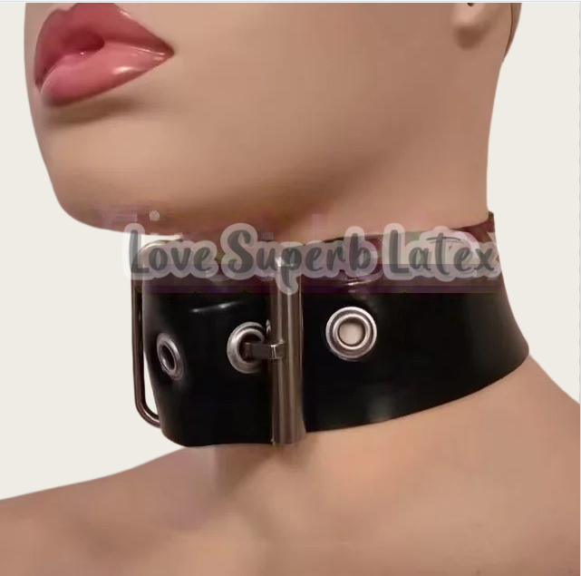 Men Accessories Neck Chain - طوق رقبة مطاطي مثير بسمك 0.4