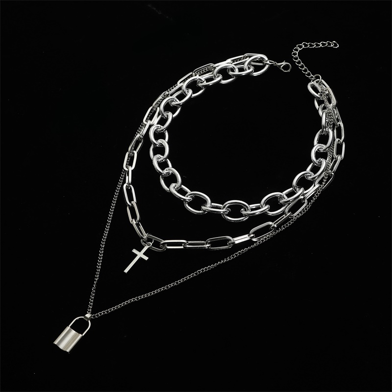 الطبقات الجرونج الجمالية مجوهر - مراجعة Men Accessories Neck Chain وسعره