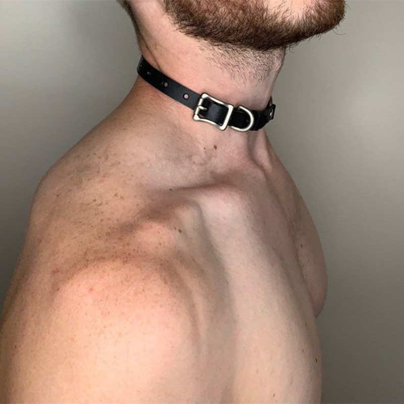 قلادة جلدية صناعية أنيقة للرجا - مراجعة Men Accessories Neck Chain وسعره
