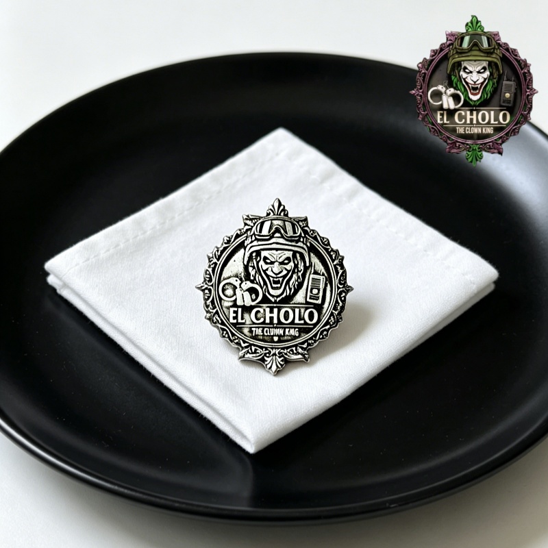 بروش شعار مهرج مخصص، شارة معدن - مراجعة Men Accessories Brooch وسعره