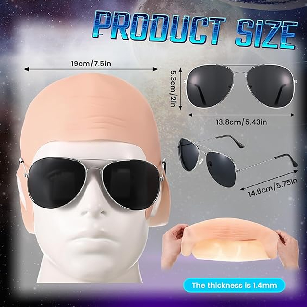 مجموعة قبعات أصلع مكونة من 4 ق - مراجعة Men Accessories Combo Set وسعره