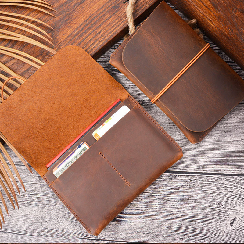 محفظة جواز سفر مصنوعة يدويًا م - مراجعة Bifold Leather Wallet وسعره