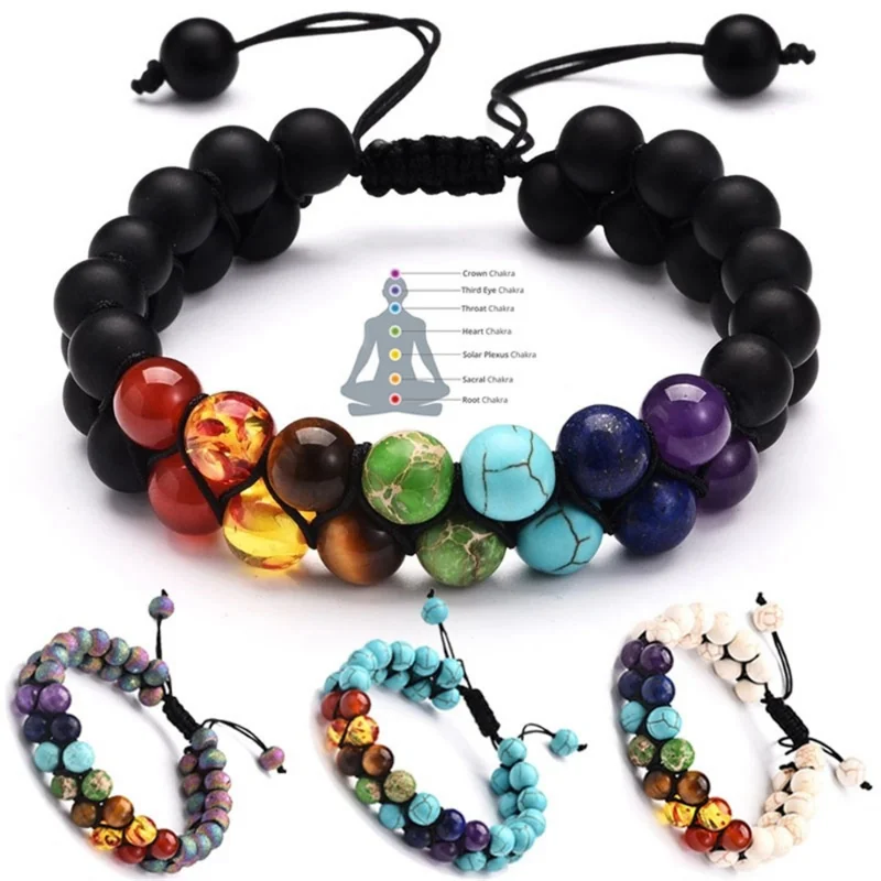 طبقة مزدوجة 7 شقرا أساور للنسا - مراجعة Men Accessories India وسعره