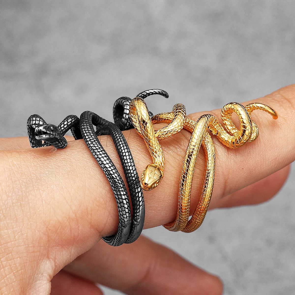 خاتم الأفعى السام 316L الفولاذ - مراجعة Men'S Accessories Best وسعره