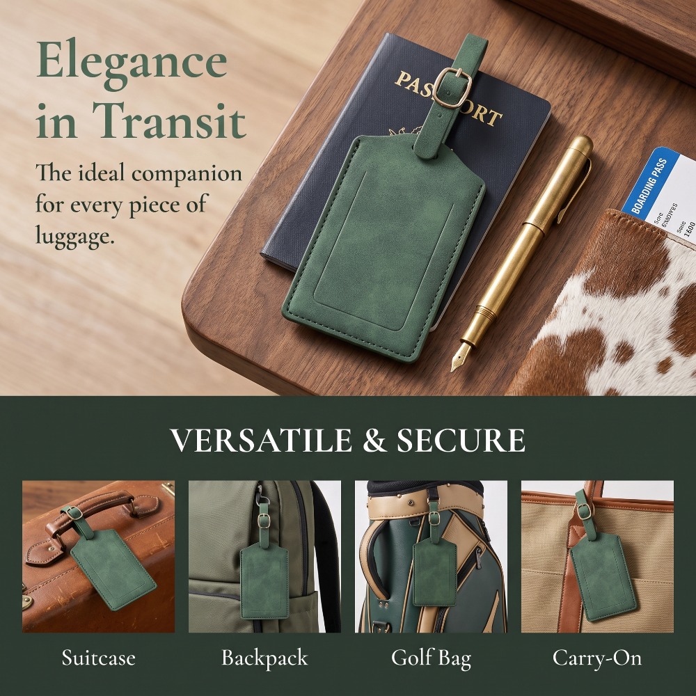 بطاقات أمتعة من الجلد الصناعي  - مراجعة Men'S Accessories Best وسعره