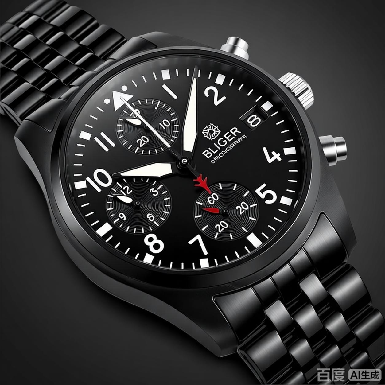 ساعة BLIGER سوداء بالكامل بتصم - مراجعة Young Men'S Accessories وسعره