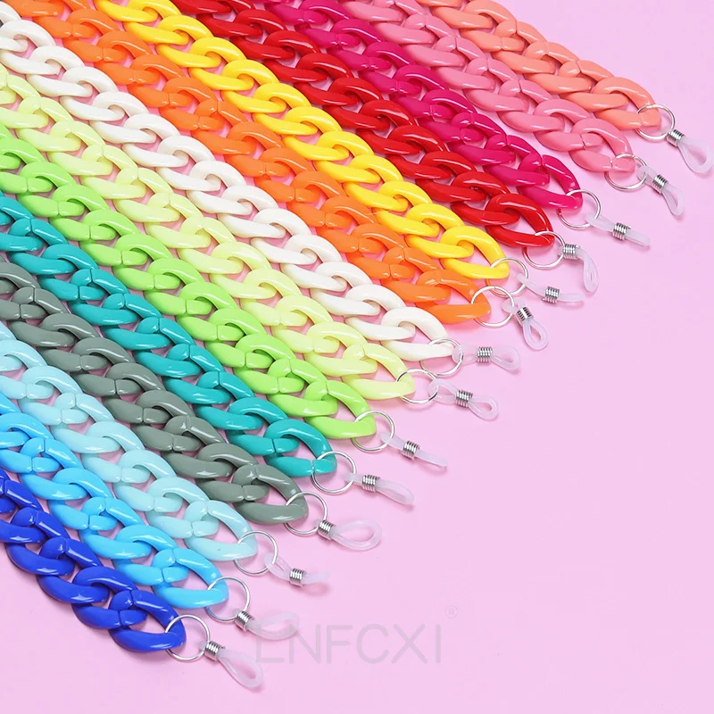 JNPCXI موضة الاكريليك النظارات - مراجعة Men Accessories Neck Chain وسعره
