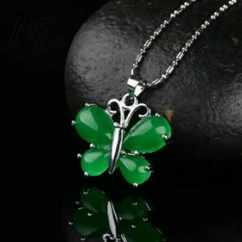 S925 الفضة الأخضر اليشم عقد بح - مراجعة Men Accessories Hand وسعره